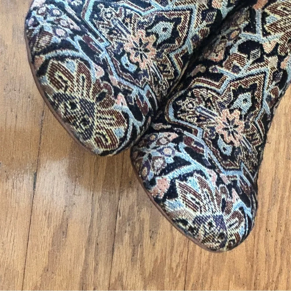 Sam Edelman for Anthropologie Corra‎ Tapestry Ankle Boots Sz 6